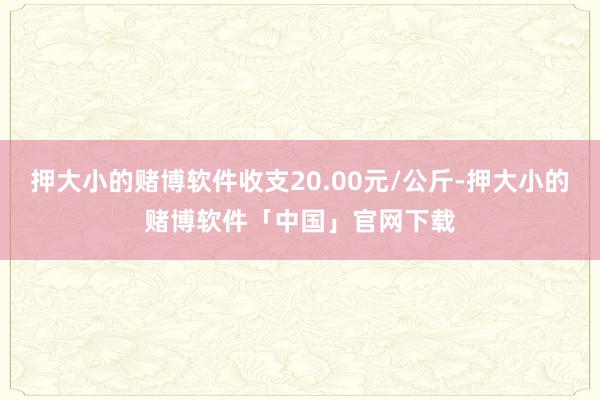 押大小的赌博软件收支20.00元/公斤-押大小的赌博软件「中国」官网下载