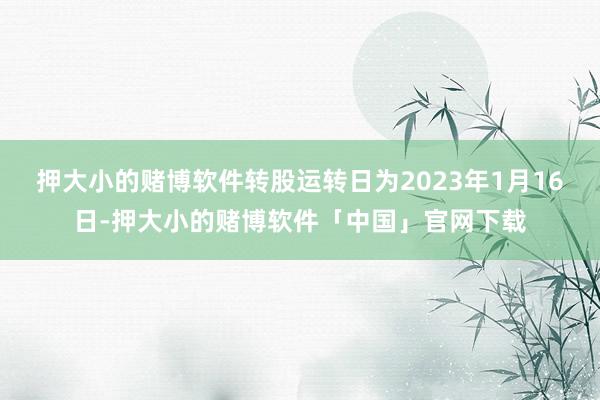 押大小的赌博软件转股运转日为2023年1月16日-押大小的赌博软件「中国」官网下载