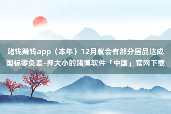 赌钱赚钱app（本年）12月就会有部分居品达成国标零负差-押大小的赌博软件「中国」官网下载