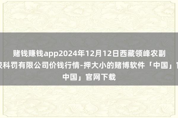 赌钱赚钱app2024年12月12日西藏领峰农副家具计较科罚有限公司价钱行情-押大小的赌博软件「中国」官网下载