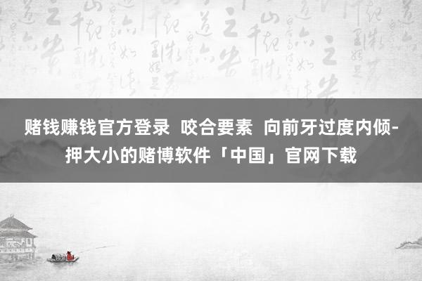 赌钱赚钱官方登录  咬合要素  向前牙过度内倾-押大小的赌博软件「中国」官网下载